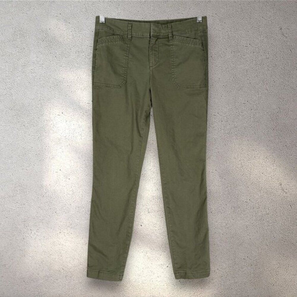 Old Navy Pixie Ankle Jeans Women's 2 Dark Green Utility Pocket Fairy Grunge Y2K